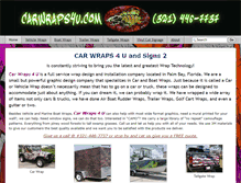 Tablet Screenshot of carwraps4u.com